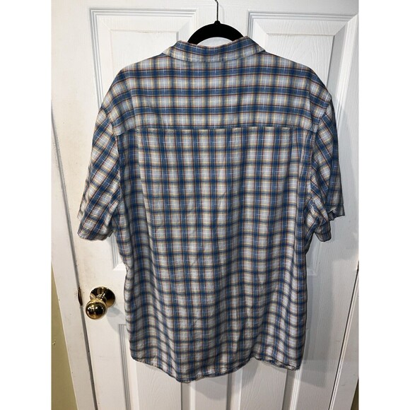 Toad & Co Shirt Mens XXL Button Up Short Sleeve Airscape organic cotton casual - Picture 7 of 8